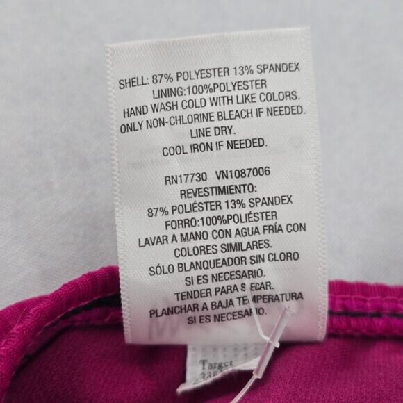 Mossimo Purple Padded Cutout Halter Tie Plunge Bikini Bralette Swim Top S Small - Picture 6 of 7